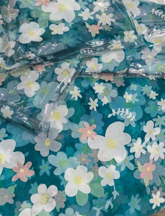 unstitch allover orgenza jecard dupatta shirt