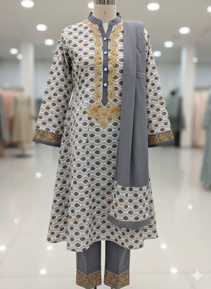 unstitch allover 2 piece suit shirt and trouser