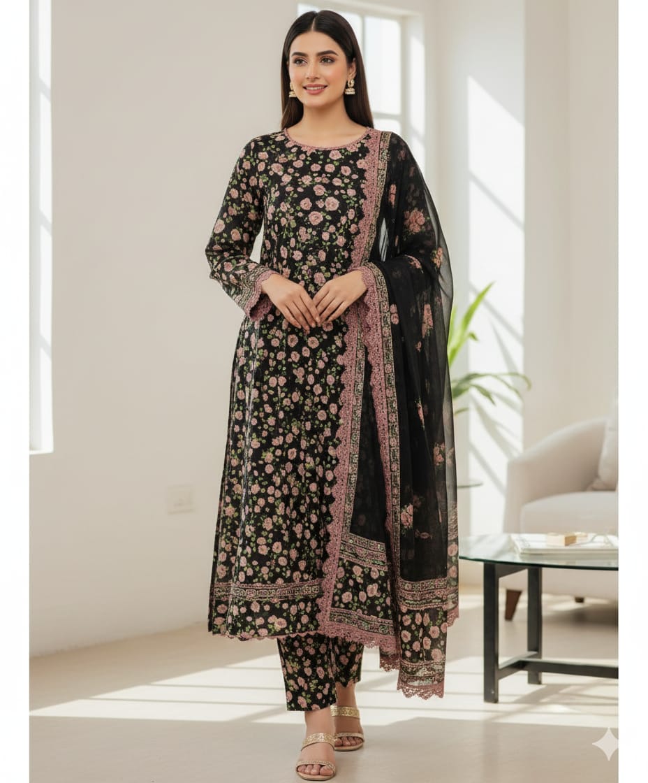 unstitch 2 piece suit allover shirt and trouser