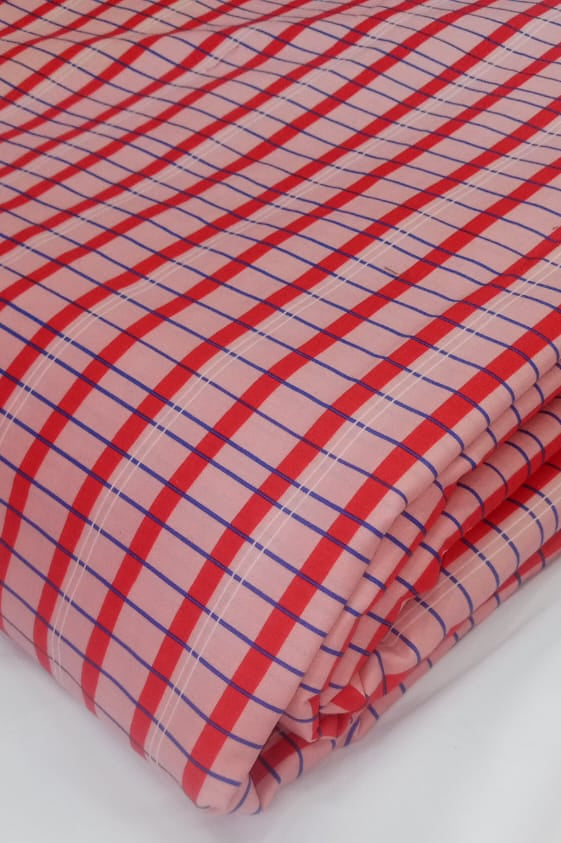 Unstitch winter cotton allover 2 piece suit shirt and trouser.